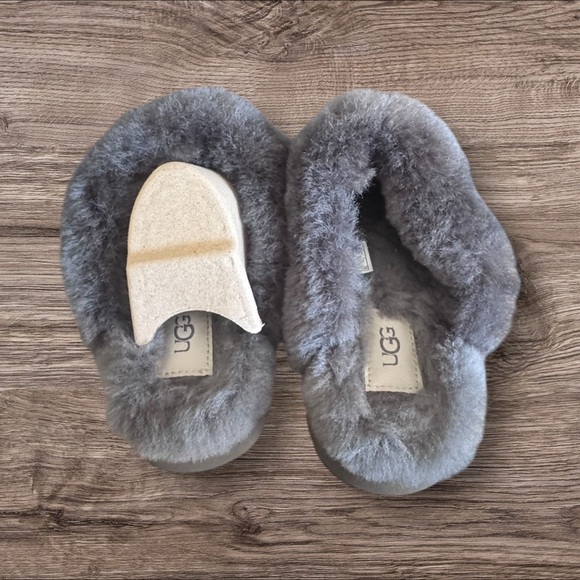 UGG Women's  Disquette Charcoal Cozy Slippers - Picture 7 of 8